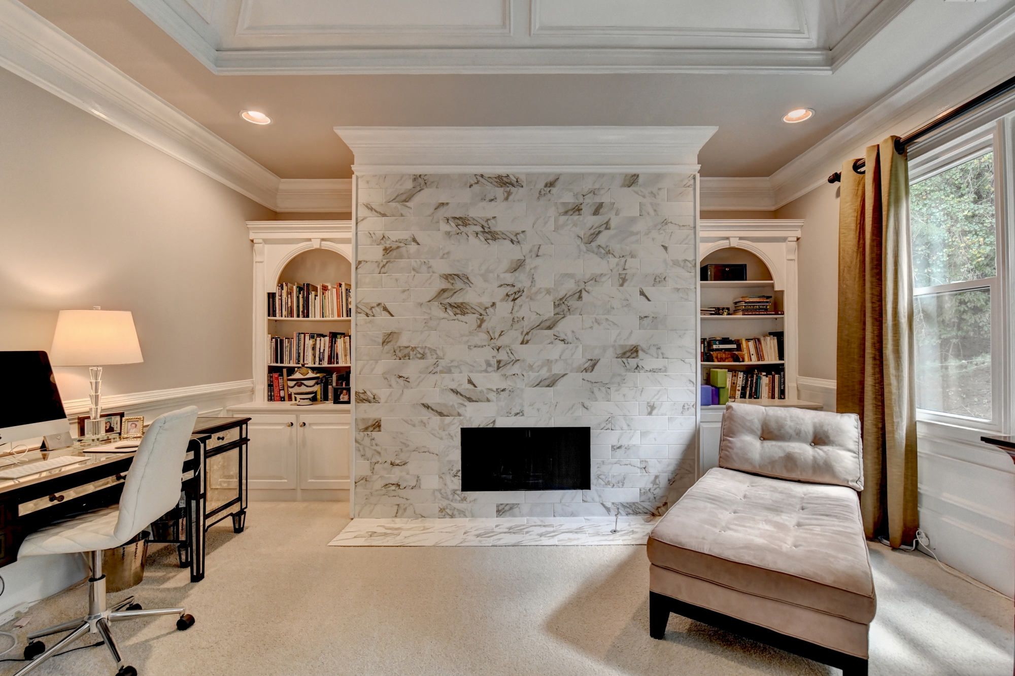 bedroom remodel – custom tile work floor to ceiling