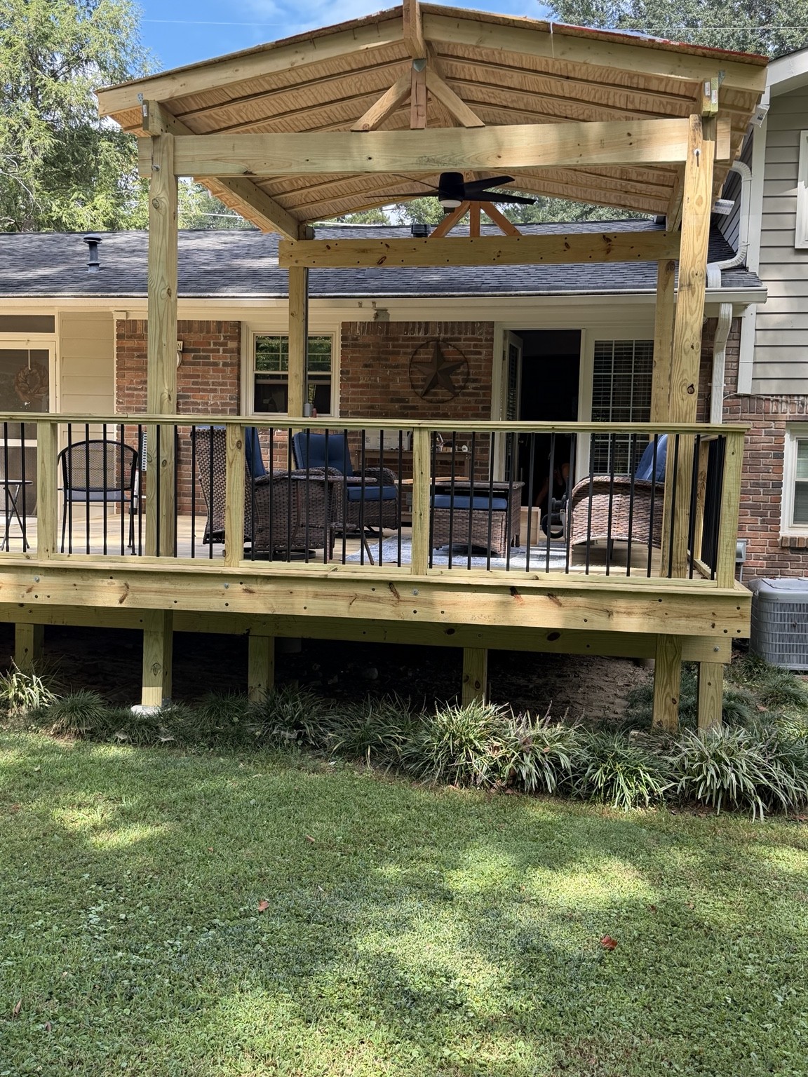 Akribeia deck rebuild and covered pavilion in East Cobb